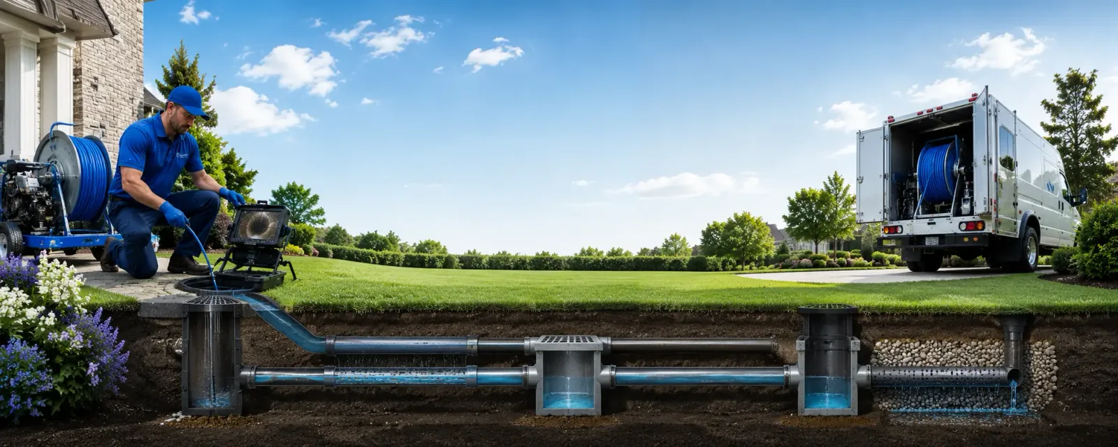 Outdoor drain cleaning information for Auberry, CA